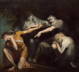 Ödipus verflucht seinen Sohn Polynices, 1786