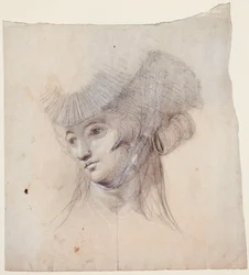 Porträtstudie einer Frau, vermutlich Mrs. Fuseli