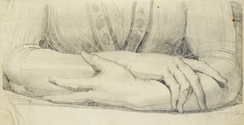 Studie von behandschuhten Armen einer Frau, 1798