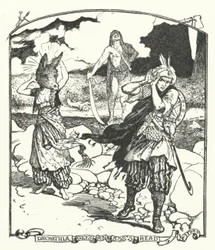 Dschemila bekommt einen Eselskopf (Gravur)