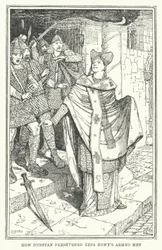 Wie Dunstan die bewaffneten Männer von König Edwy erschreckte