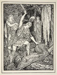 Wie die Schlange, die das Goldene Vlies bewachte, getötet wurde, aus 