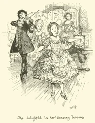 Sie erfreute sich an ihren Tanzstunden