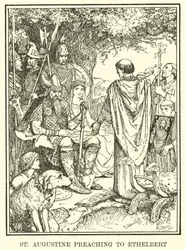 St. Augustinus predigt Ethelbert