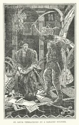 St. Louis wird von einem Sarazenenkrieger bedroht