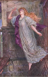 Der Tod von Amy Robsart, der Gräfin von Leicester, Illustration aus 