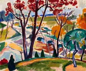 Landschaft, Brücke, Huntingdon Valley, ca. 1915-1916