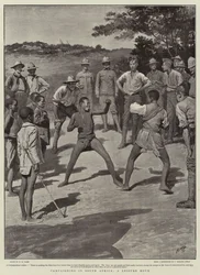 Kampagne in Südafrika, eine Freizeitstunde