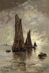 Mondaufgang vor Gravesend