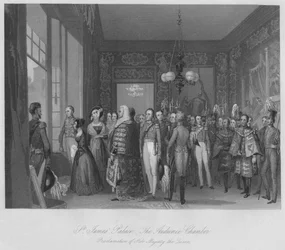 St. James Palace. Der Audienzsaal, um 1841