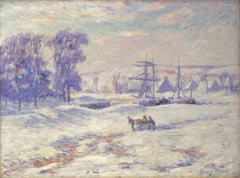 Schnee in Quimper, 1909