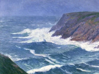 Île de Groix, Küstenlandschaft Eingang zum Hafen Saint Nicolas, 1908