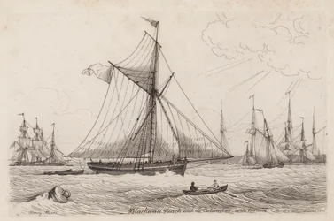 Blackwall Reach und die Columbus in der Ferne