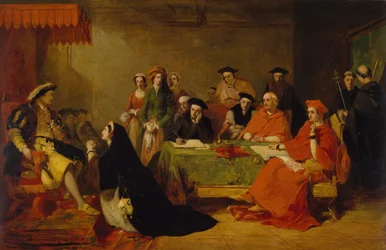 Der Prozess von Königin Katharina von Aragon, 1848