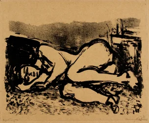 Liegendes weibliches Modell