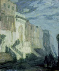 Mondlicht: Mauern von Tanger, um 1913-14