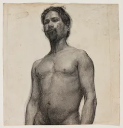 Studie eines Schwarzen Mannes, um 1891
