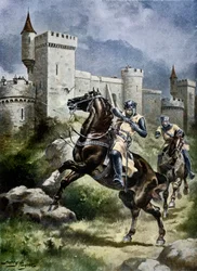 Die Belagerung von Chaluz, Illustration aus 