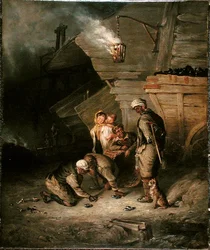 Bergleute spielen Quoits