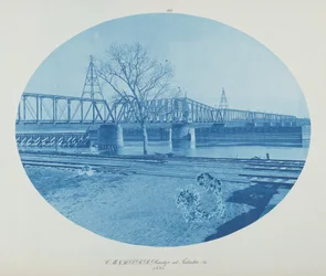 C.M. & St. P. RR Brücke bei Sabula, Ia.