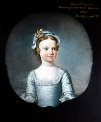Porträt von Barabara Repington als Mädchen, Halbfigur
