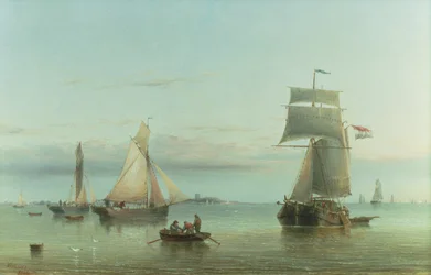 Windstille auf dem Humber, 1864