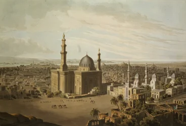 Ansicht von Groß-Kairo, graviert von Daniel Havell, 1809