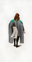 Männliche Kleidung, um 1480, 1843