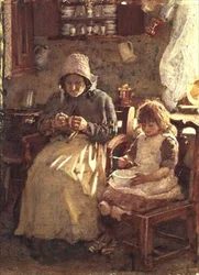 Großmutter und Kind, Yorkshire