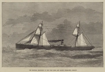 Die Haytian, gehörend zur West India and Pacific Steam-Ship Company