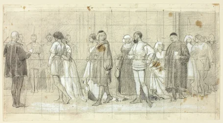 Figuren in Prozession