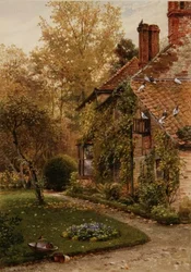 Rund um mein Haus: Eine Seite des Cottages, Elm Grove, Ripley, Surrey