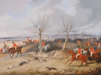Jagdszene: In voller Jagd