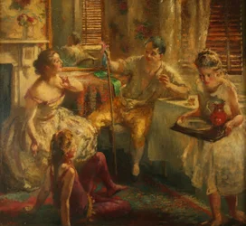 Schauspieler auf Spaziergang