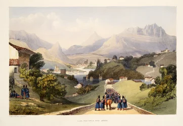 Alza, Renteria und Lezo, aus Skizzen der Landschaft in den Baskischen Provinzen Spaniens, mit einer Auswahl nationaler Musik, veröffentlicht 1838