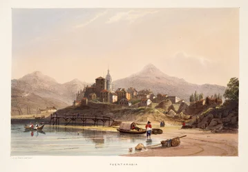 Fontarabia, aus Skizzen der Landschaft in den baskischen Provinzen Spaniens, mit einer Auswahl nationaler Musik, veröffentlicht 1838