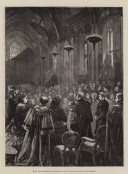 HRH Prinz Arthur enthüllt das Albert-Gedenkfenster in der Guildhall