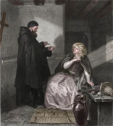 Julia in der Zelle von Pater Lawrence, 1867