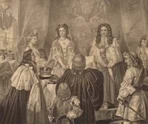 Die Krone, die Wilhelm und Maria angeboten wurde, 1689, 1886