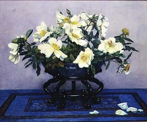 Angelico, Gelbe Rosen in einer Vase