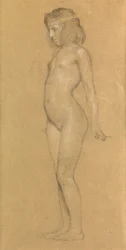 Studie für „Die nachziehenden Wolken der Herrlichkeit“, 1898