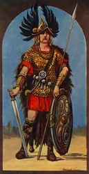 Hengist, Anführer der Angeln, 449 n. Chr., 1924