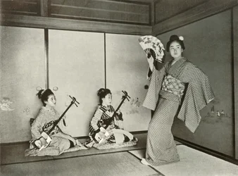 Eine Geisha tanzt, 1910