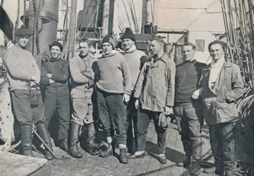 Die Offiziere der Terra Nova, 1912 Reise