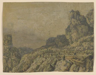 Bergtal mit einem Plateau, ca. 1625-30