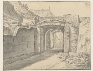 Durchgang unter der Stadtmauer von Utrecht