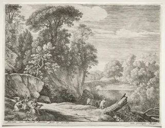 Der Esel wird zum Fluss geführt, ca. 1652-1654