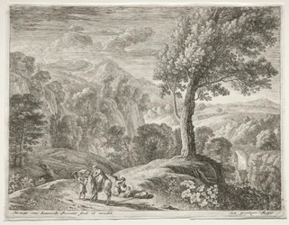 Der große Baum und der Wasserfall