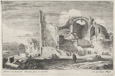 Verteilung von Brot an die Armen