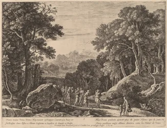 Venus bietet Diana die Wahl zwischen Amor und Adonis